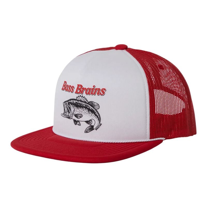 Casquette  de Brixton - Bass Brains Fishing Team Trucker Hat - pour Unisexe - rouge - brixton