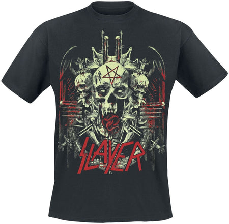 T-Shirt Manches courtes  de Slayer - Demonic Glow - S à M - pour Homme - noir - Slayer