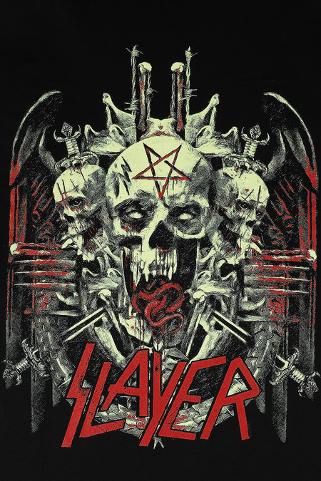 T-Shirt Manches courtes  de Slayer - Demonic Glow - S à M - pour Homme - noir - Slayer - View 2