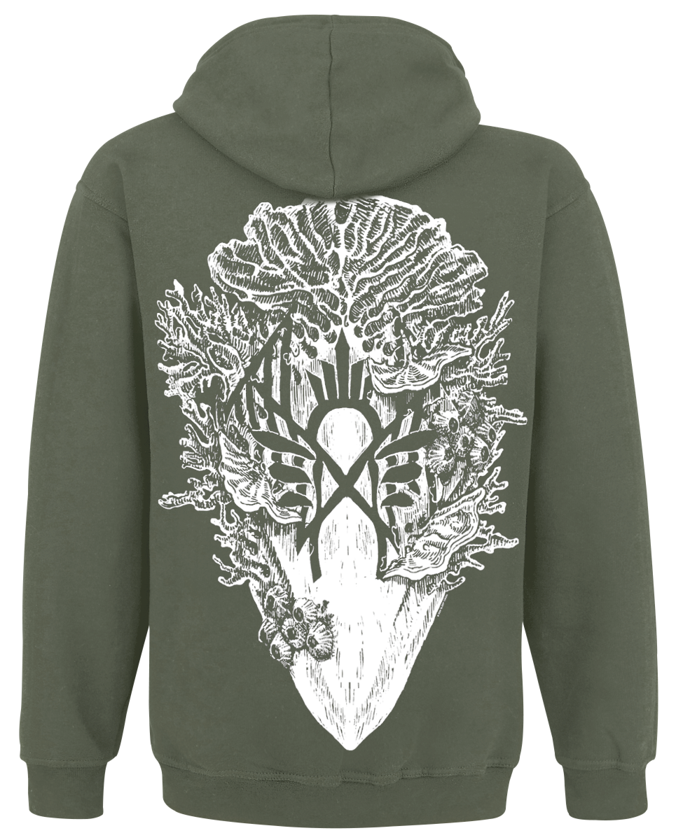 Sweat-shirt à capuche  de Sleep Token - Mask Green - S à XL - pour Homme - vert - Sleep Token - View 2