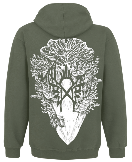 Sweat-shirt à capuche  de Sleep Token - Mask Green - S à XL - pour Homme - vert - Sleep Token - View 2