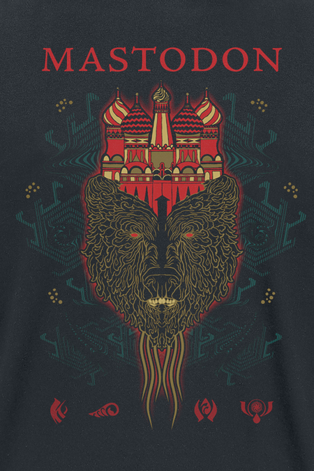 T-Shirt Manches courtes  de Mastodon - Onion Dome Bear - S à M - pour Homme - noir - Mastodon - View 2