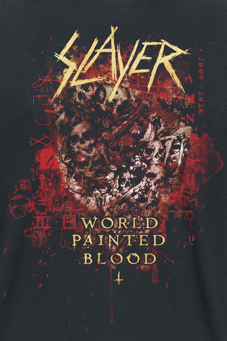 T-Shirt Manches courtes  de Slayer - World Painted Blood Skulls 2024 - S à M - pour Homme - noir - Slayer - View 2