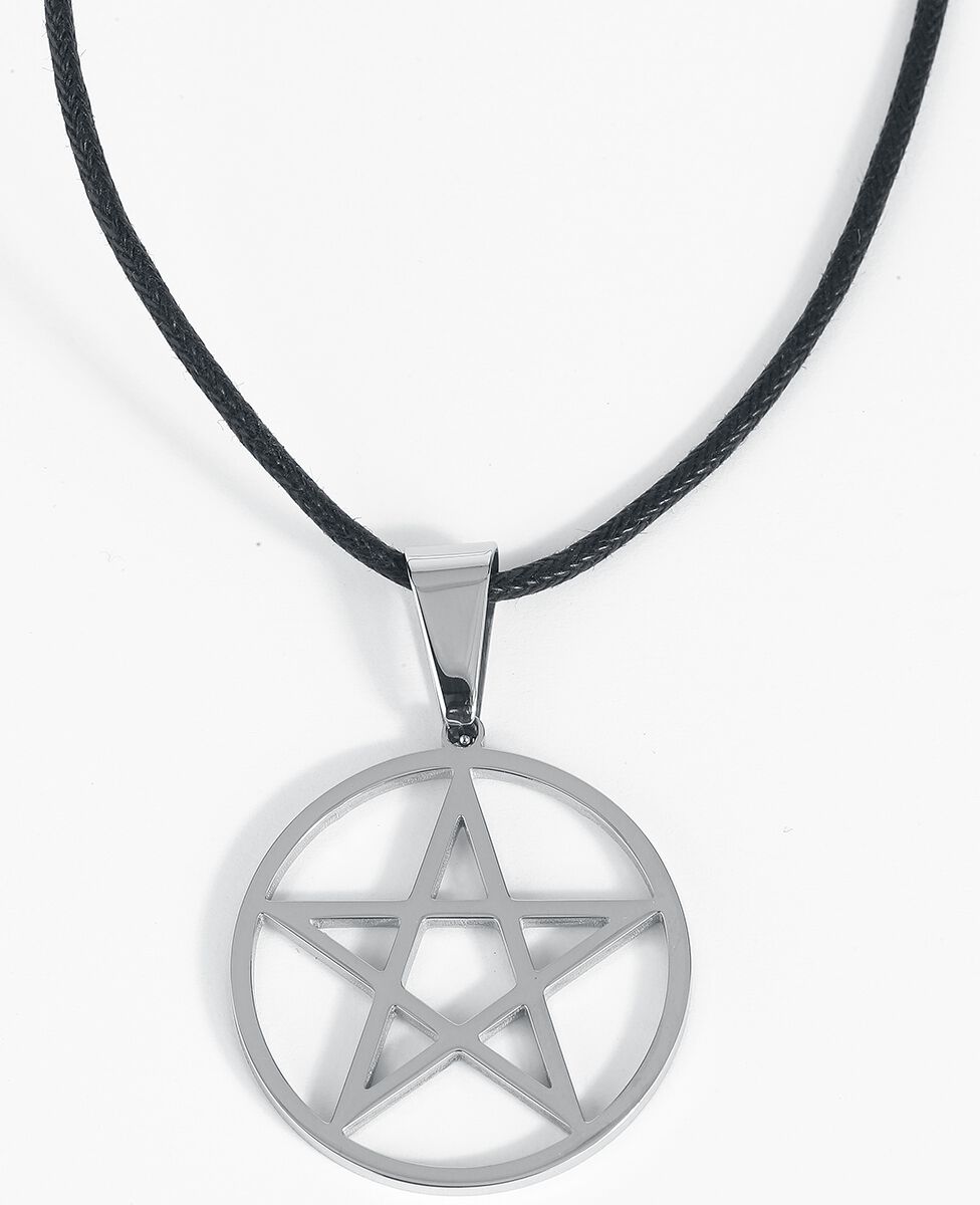 Collier Gothic de etNox hard and heavy - Plain Pentagram - pour Unisexe - couleur argent - etNox hard and heavy