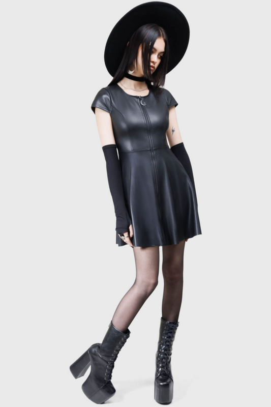 Robe courte Gothic de KIHILIST by KILLSTAR - Dark Whisper Dress - XS à XXL - pour Femme - noir - KIHILIST by KILLSTAR - View 2