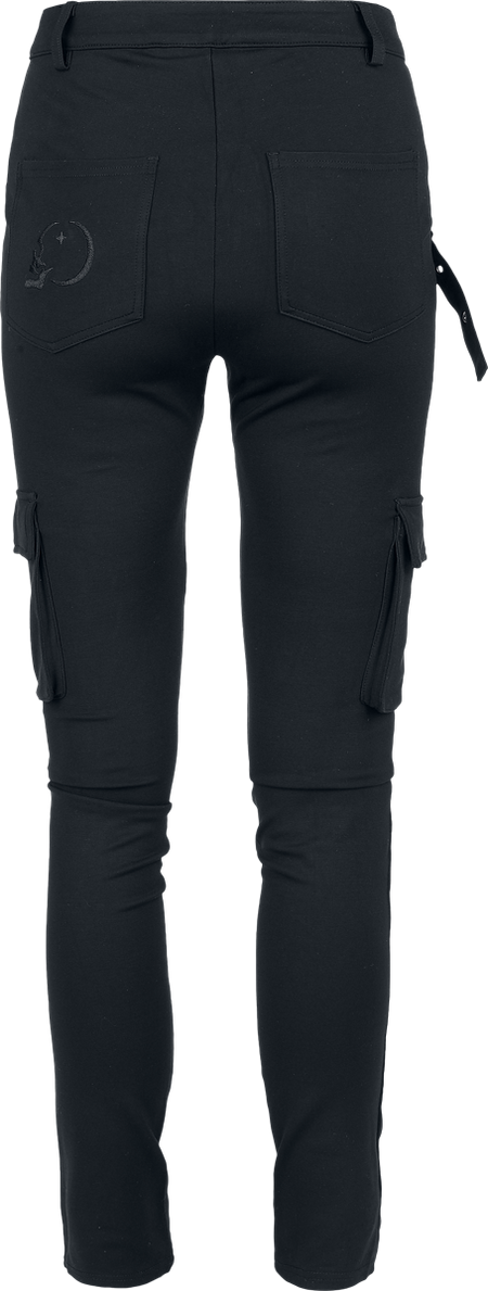 Pantalon en toile Gothic de KIHILIST by KILLSTAR - Raynee Trousers - XS à 4XL - pour Femme - noir - KIHILIST by KILLSTAR - View 2