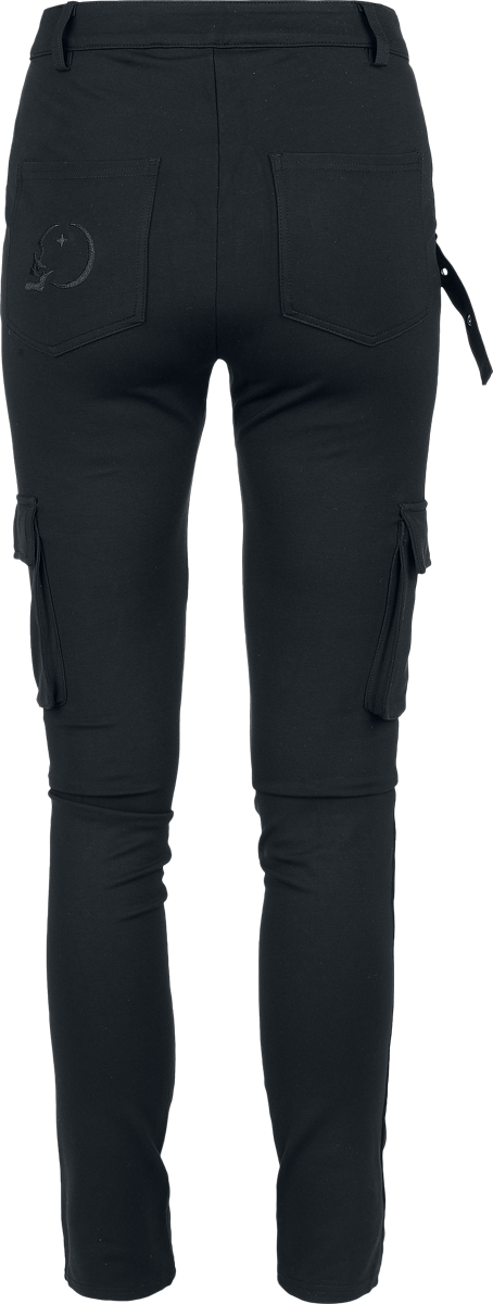 Pantalon en toile Gothic de KIHILIST by KILLSTAR - Raynee Trousers - XS à 4XL - pour Femme - noir - KIHILIST by KILLSTAR - View 2