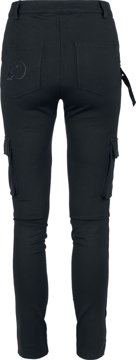 Pantalon en toile Gothic de KIHILIST by KILLSTAR - Raynee Trousers - XS à 4XL - pour Femme - noir - KIHILIST by KILLSTAR - View 2