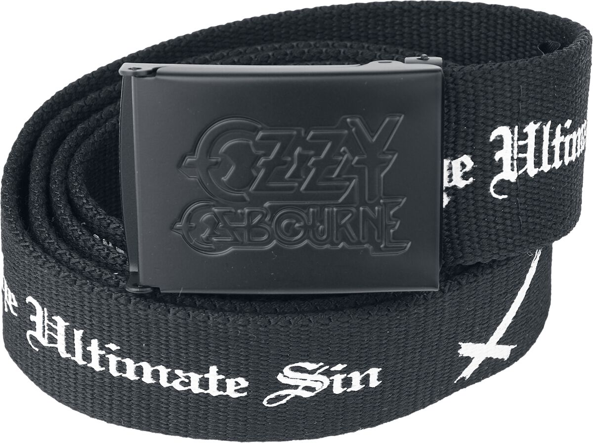 Ceinture  de Ozzy Osbourne - Logo - pour Unisexe - noir - Ozzy Osbourne