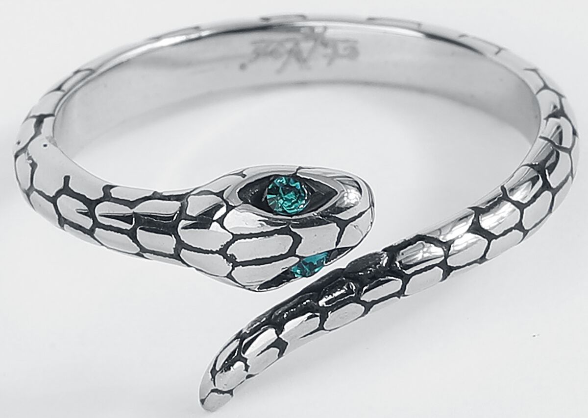 Bague Gothic de etNox - Schlange - pour Femme - couleur argent - etNox