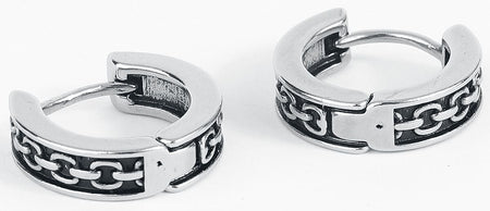 Boucles d'oreilles Gothic de etNox - Chaîne - pour Unisexe - noir/argent - etNox