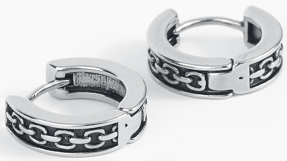 Boucles d'oreilles Gothic de etNox - Chaîne - pour Unisexe - noir/argent - etNox - View 2