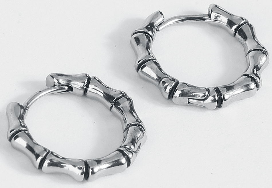 Boucles d'oreilles Gothic de etNox - Knochen - pour Unisexe - couleur argent - etNox - View 2