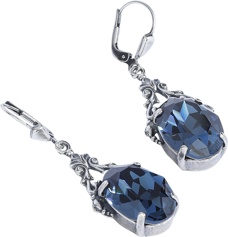 Boucles d'oreilles Gothic de Krikor - Himmel bei Nacht - pour Femme - couleur argent - Krikor - View 2