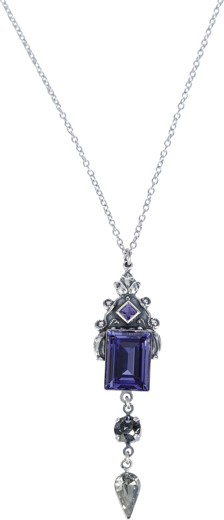 Collier  de Krikor - Violetter Schweif - pour Femme - couleur argent - Krikor - View 2