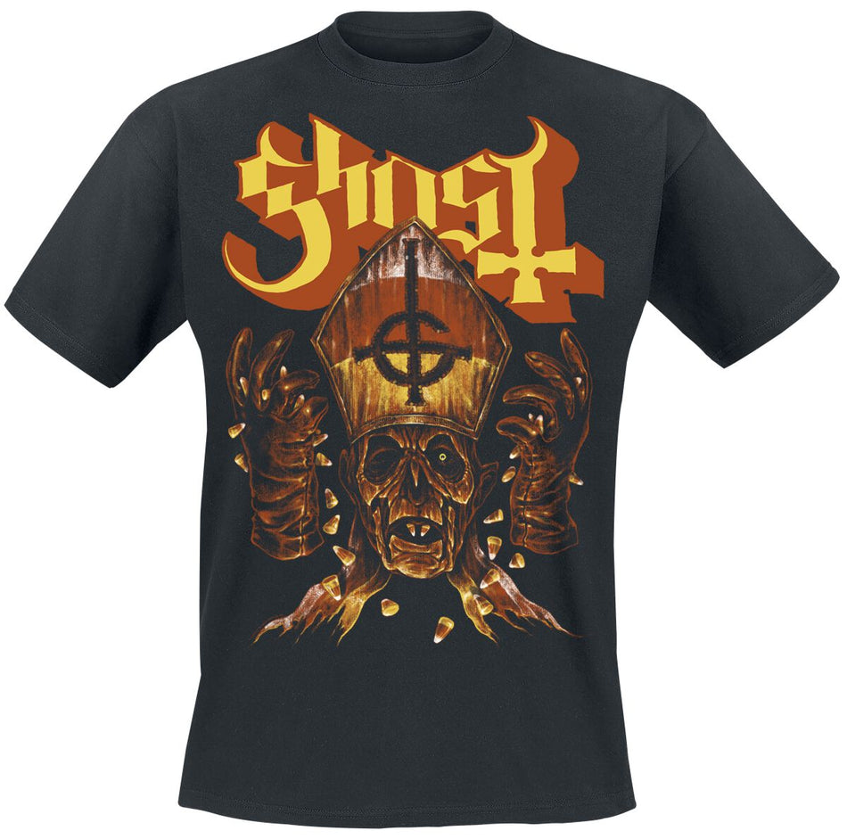 T-Shirt Manches courtes  de Ghost - Candy Corn - S à XL - pour Homme - noir - Ghost