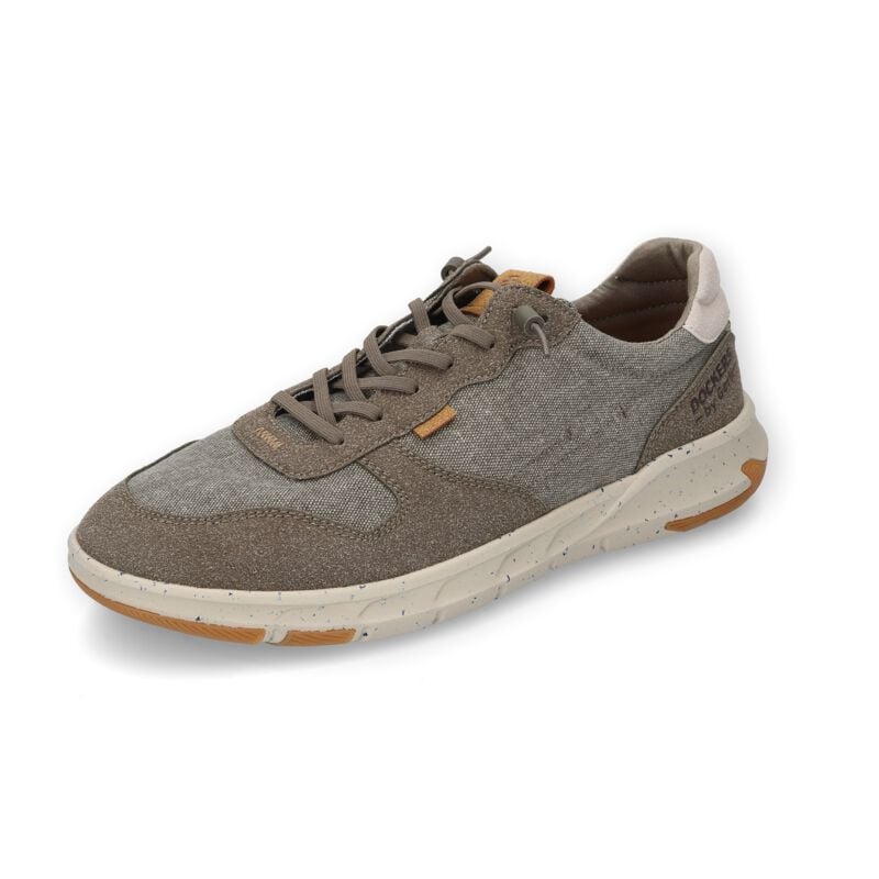 Baskets  de Dockers by Gerli - Canvas Split Trainers Khaki - Baskets - EU42 à EU47 - pour Homme - vert/gris - Dockers by Gerli