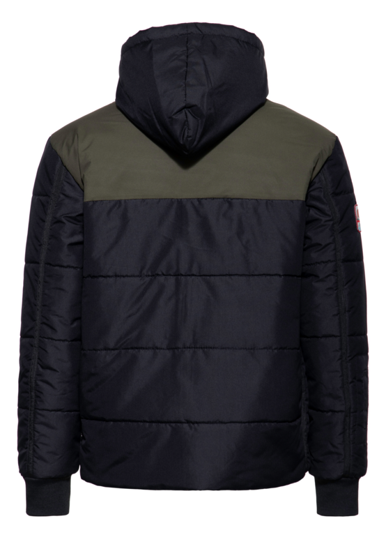 Veste d'hiver  de King Kerosin - Motor State - S à XXL - pour Homme - noir/vert foncé - King Kerosin - View 2