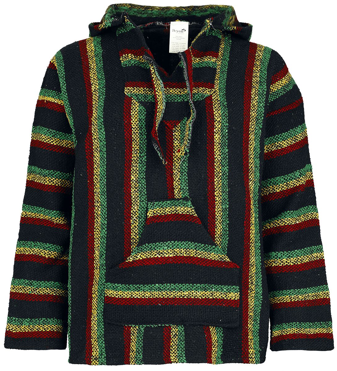 Sweat-shirt à capuche  de Peyote - Sweat Mexican - XL - pour Homme - rasta - Peyote