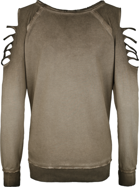 Sweat-shirt  de Outer Vision - Haut Gills - S à XXL - pour Femme - marron - Outer Vision - View 2