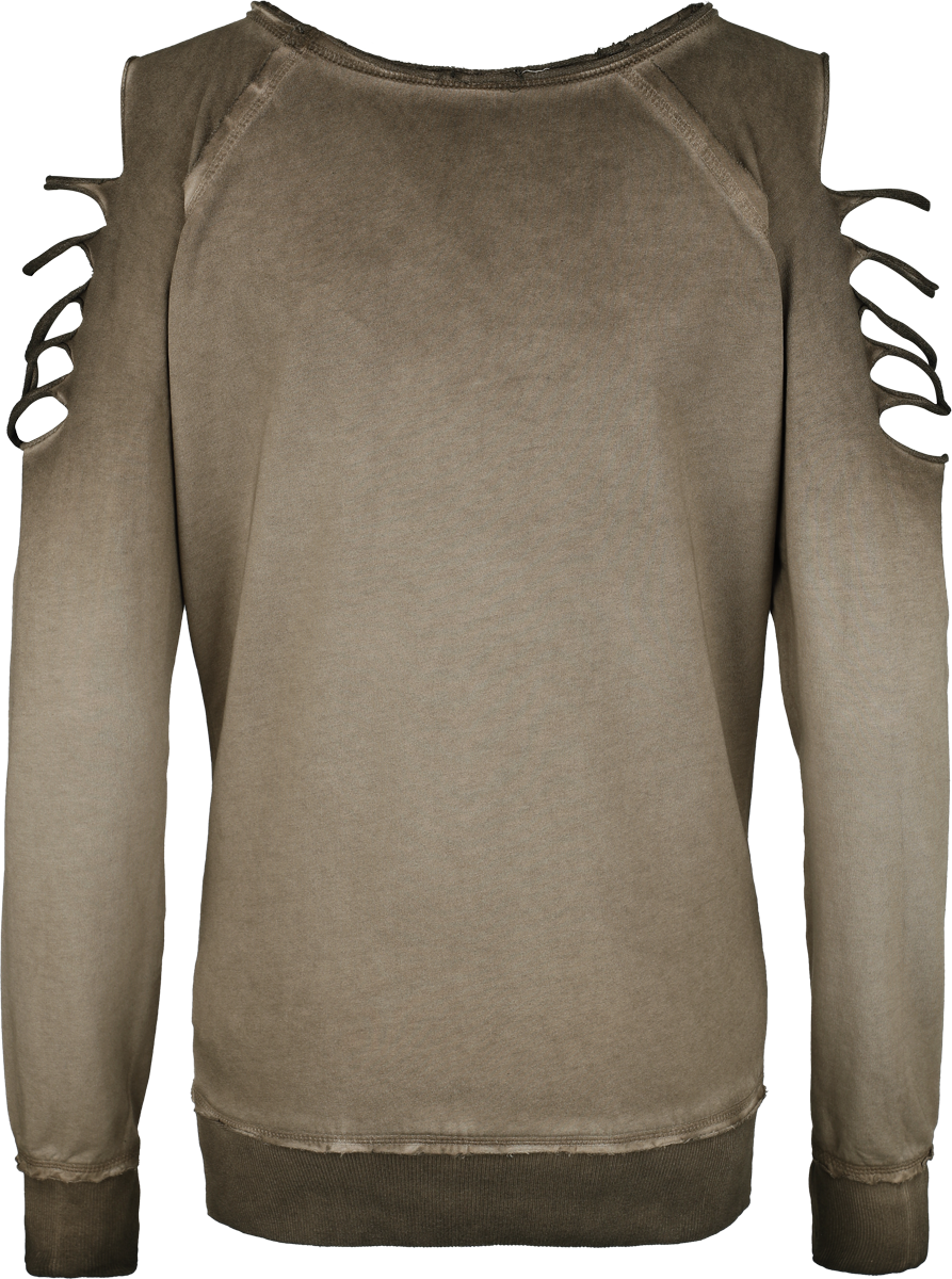 Sweat-shirt  de Outer Vision - Haut Gills - S à XXL - pour Femme - marron - Outer Vision - View 2