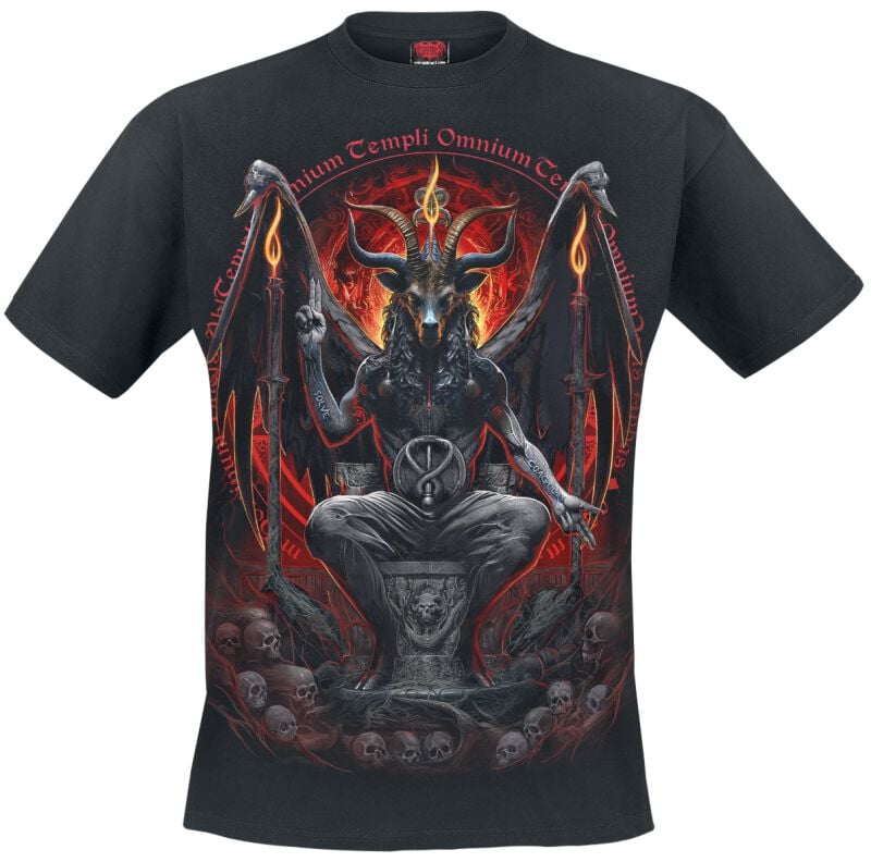 T-Shirt Manches courtes  de Spiral - Baphomet - S à 4XL - pour Homme - noir - Spiral
