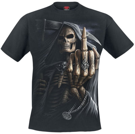 T-Shirt Manches courtes  de Spiral - Bone Finger - S à 4XL - pour Homme - noir - Spiral