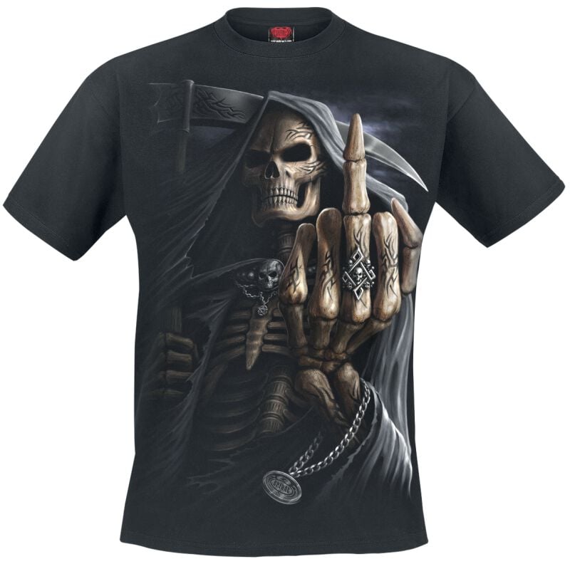 T-Shirt Manches courtes  de Spiral - Bone Finger - S à 4XL - pour Homme - noir - Spiral