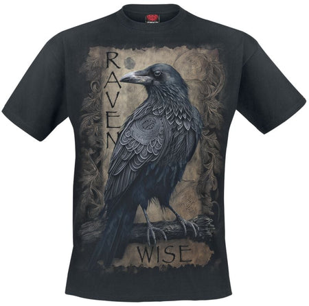 T-Shirt Manches courtes  de Spiral - Raven Wise - S à 4XL - pour Homme - noir - Spiral