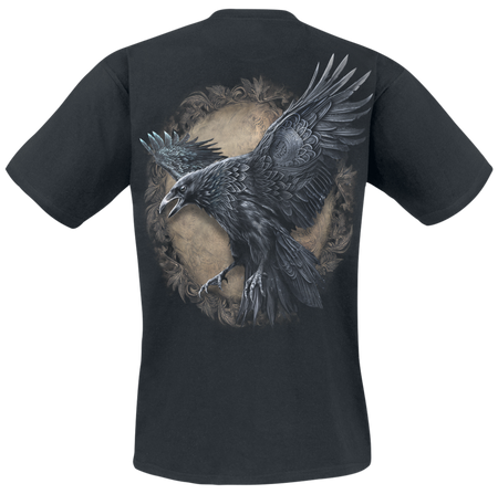 T-Shirt Manches courtes  de Spiral - Raven Wise - S à 4XL - pour Homme - noir - Spiral - View 2
