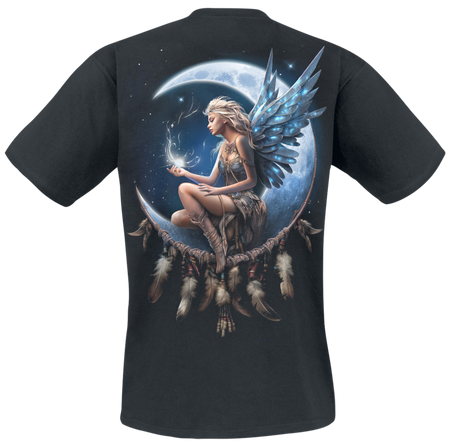 T-Shirt Manches courtes  de Spiral - Moon Fairy - S à XL - pour Homme - noir - Spiral - View 2