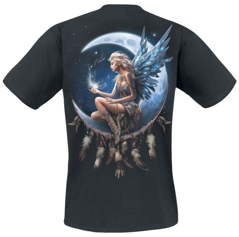 T-Shirt Manches courtes  de Spiral - Moon Fairy - S à XL - pour Homme - noir - Spiral - View 2