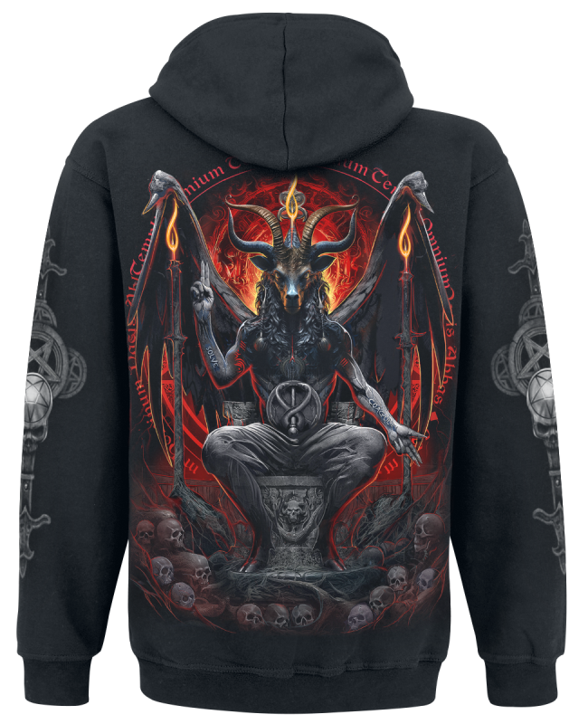 Sweat-shirt à capuche  de Spiral - Baphomet - S à XXL - pour Homme - noir - Spiral - View 2