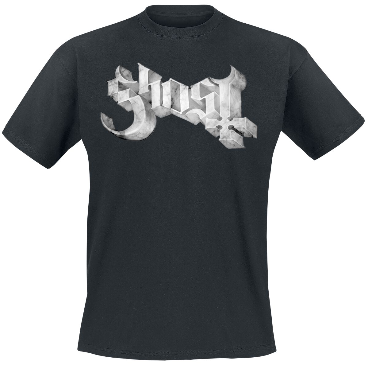 T-Shirt Manches courtes  de Ghost - Marbel Logo - S à XXL - pour Homme - noir - Ghost
