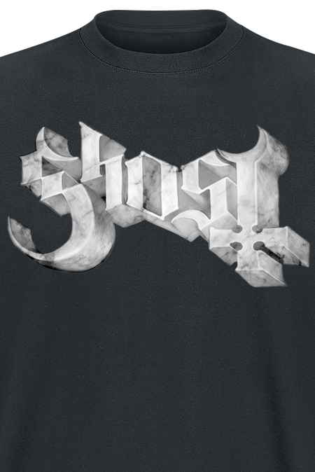 T-Shirt Manches courtes  de Ghost - Marbel Logo - S à XXL - pour Homme - noir - Ghost - View 2