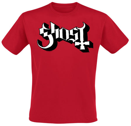 T-Shirt Manches courtes  de Ghost - 2V Logo - S à XXL - pour Homme - rouge - Ghost