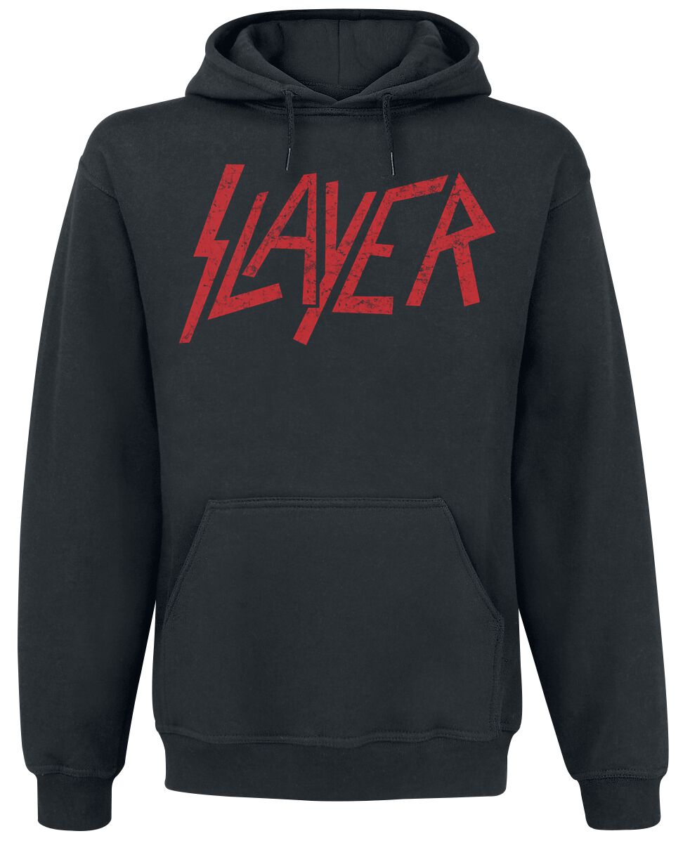 Sweat-shirt à capuche  de Slayer - Classic Logo Distressed - S à XXL - pour Homme - noir - Slayer