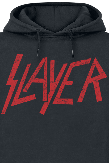 Sweat-shirt à capuche  de Slayer - Classic Logo Distressed - S à XXL - pour Homme - noir - Slayer - View 2