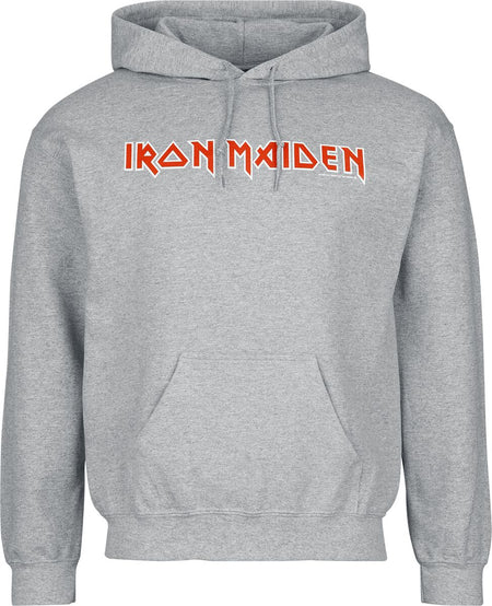 Sweat-shirt à capuche  de Iron Maiden - Logo - S à XXL - pour Homme - gris - Iron Maiden