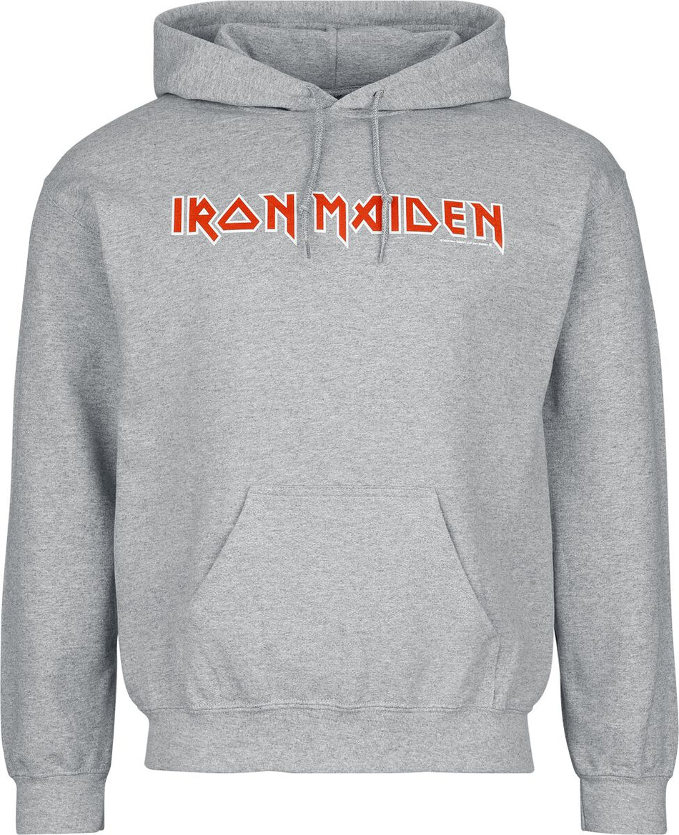 Sweat-shirt à capuche  de Iron Maiden - Logo - S à XXL - pour Homme - gris - Iron Maiden