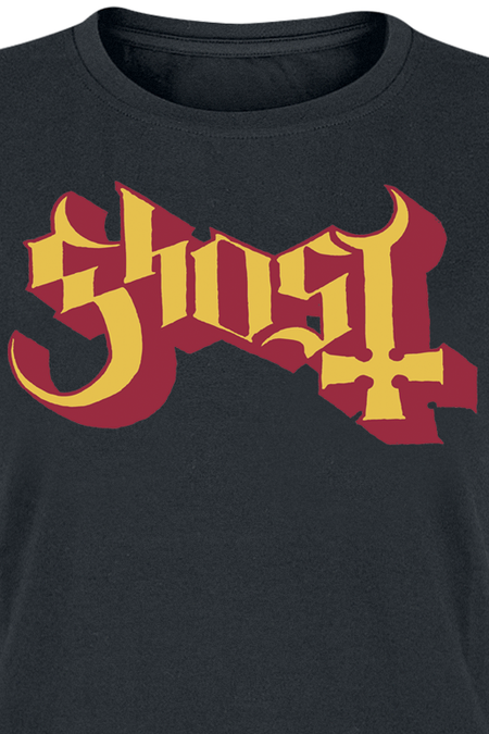 T-Shirt Manches courtes  de Ghost - Logo Gold And Red - S à XXL - pour Femme - noir - Ghost - View 2