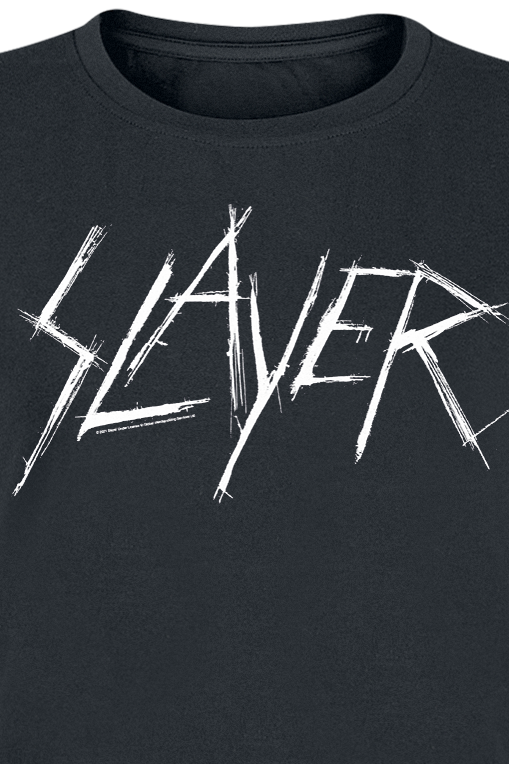 T-Shirt Manches courtes  de Slayer - Scratchy Logo - S à XXL - pour Femme - noir - Slayer - View 2