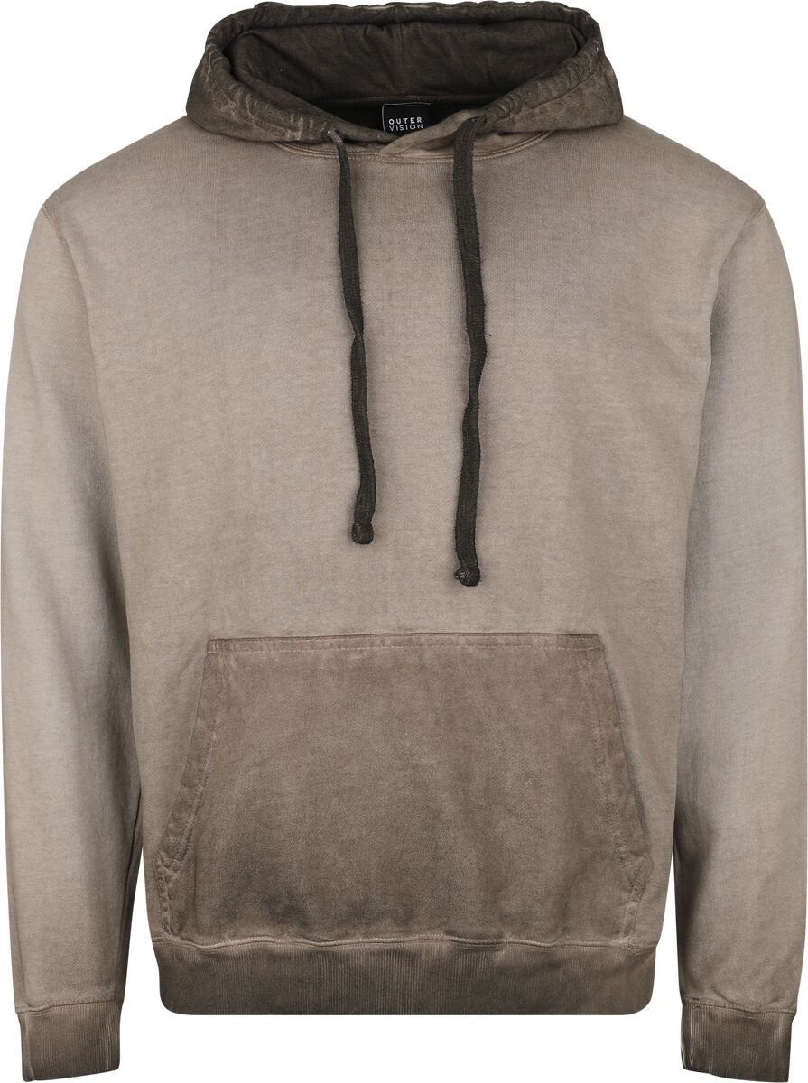 Sweat-shirt à capuche  de Outer Vision - Hoodie MAS - S à M - pour Homme - gris - Outer Vision