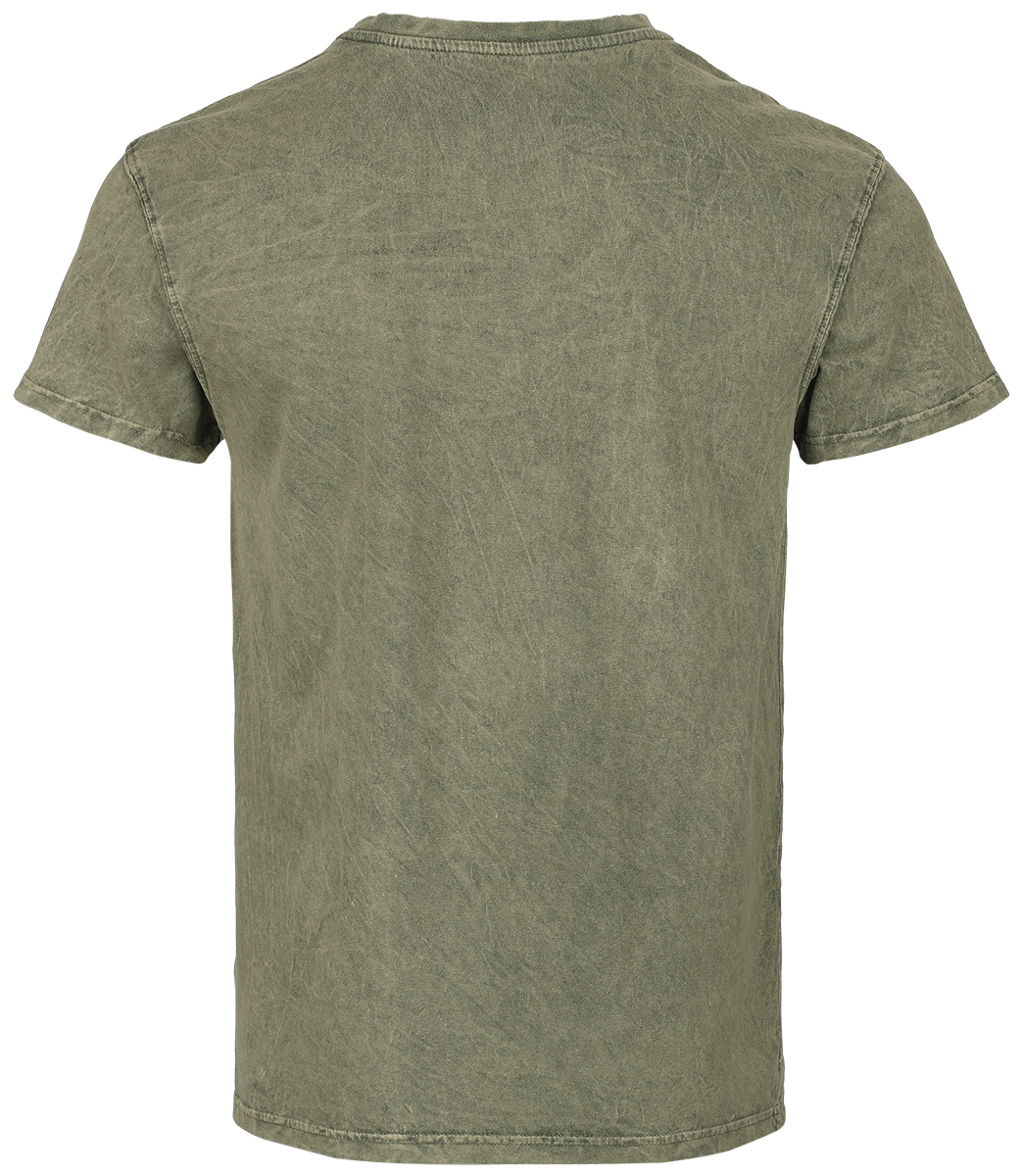 T-Shirt Manches courtes  de Outer Vision - T-Shirt Rex - S à L - pour Homme - kaki - Outer Vision - View 2