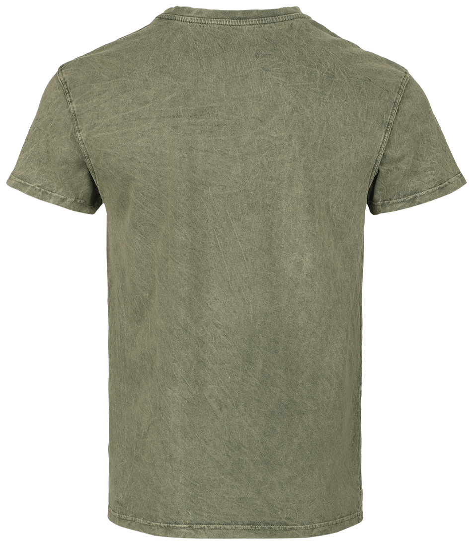 T-Shirt Manches courtes  de Outer Vision - T-Shirt Rex - S à L - pour Homme - kaki - Outer Vision - View 2