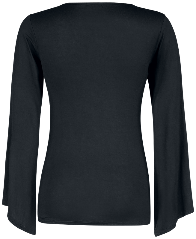 T-shirt manches longues  de Spiral - Baphomet - S à L - pour Femme - noir - Spiral - View 2