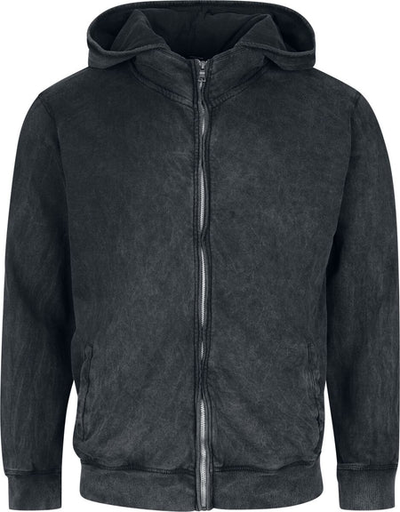 Sweat-shirt zippé à capuche  de Outer Vision - Hoodie ALP - S à XXL - pour Homme - noir - Outer Vision