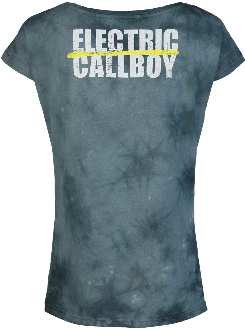 T-Shirt Manches courtes  de Electric Callboy - Spray Smile - S à 4XL - pour Femme - gris - Electric Callboy - View 2