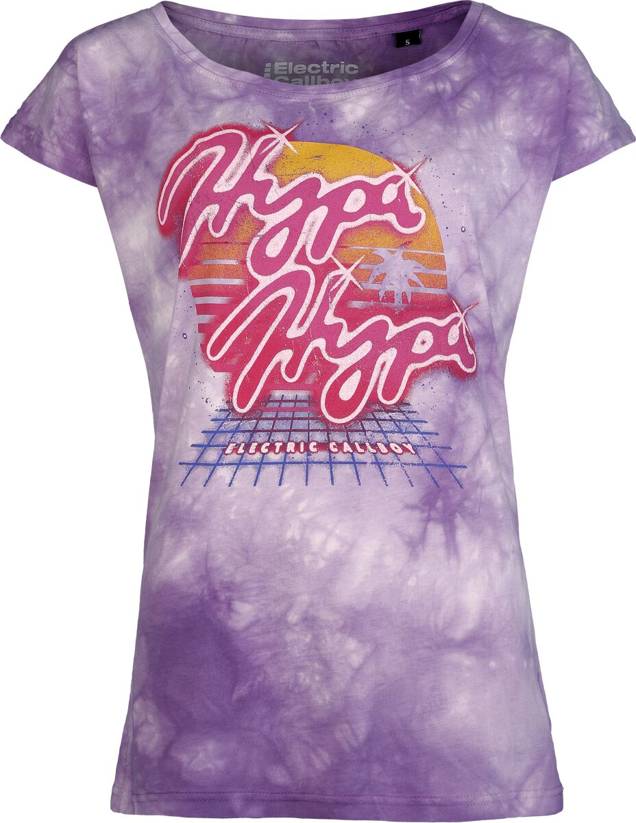 T-Shirt Manches courtes  de Electric Callboy - Hypa Hypa - M à 4XL - pour Femme - violet/blanc - Electric Callboy