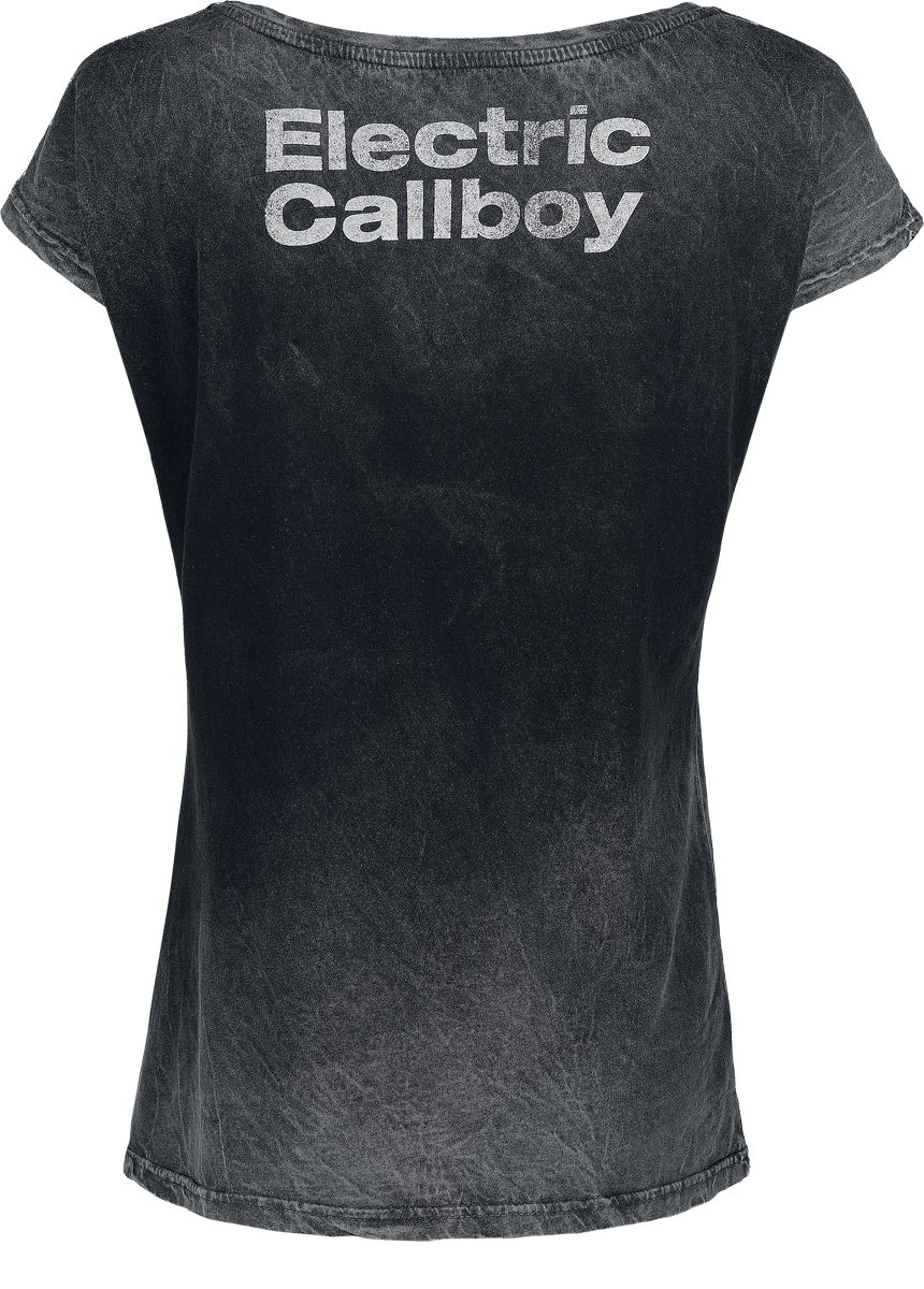 T-Shirt Manches courtes  de Electric Callboy - Choo Choo - S à XXL - pour Femme - gris - Electric Callboy - View 2
